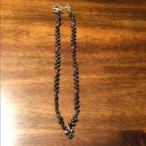 Mignon Faget fleur de lis pearl necklace